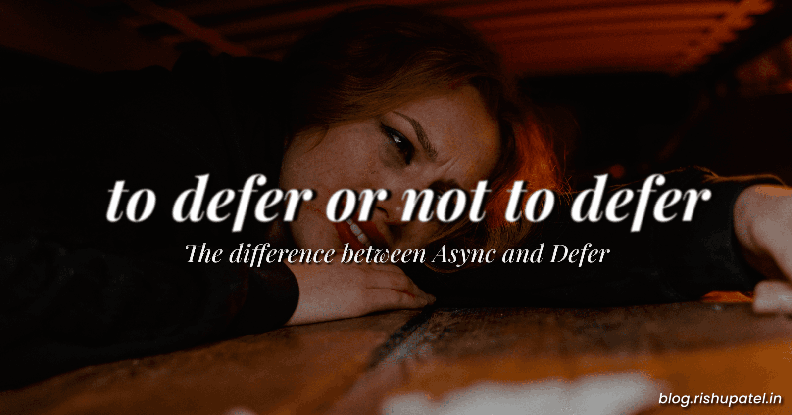 Async vs Defer in Javascript
